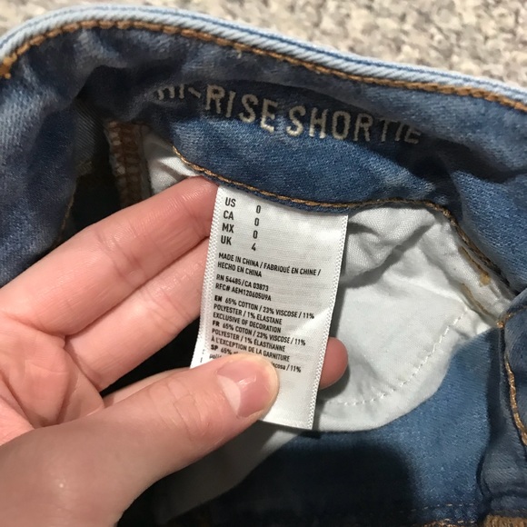 AEO high rise jean shorts - Picture 3 of 3